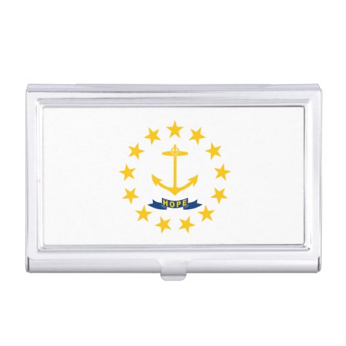 Rhode Island State Flag Business Card Case