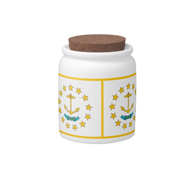 Rhode Island State Flag Candy Jar (Front)