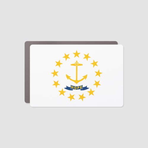 Rhode Island State Flag Car Magnet