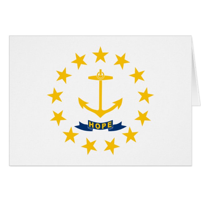 Rhode Island State Flag Cards (Front Horizontal)