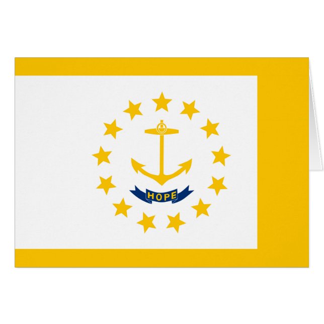 Rhode Island State Flag Design Cards (Front Horizontal)