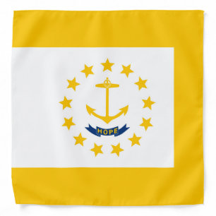 Rhode Island State Flag Design Decor Bandana