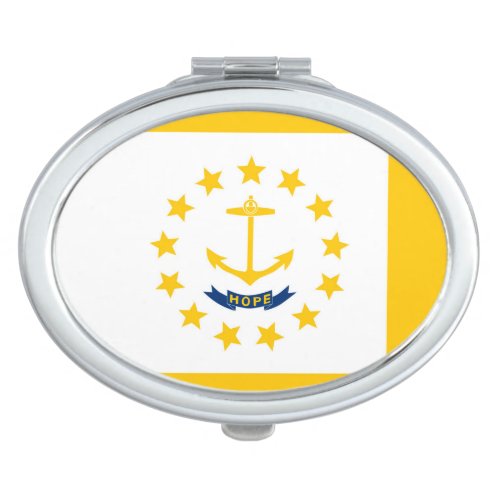 Rhode Island State Flag Design Decor Compact Mirror
