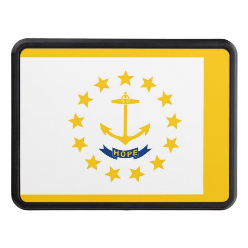 Rhode Island State Flag Design Decor Tow Hitch Cover