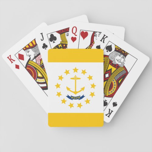 Rhode Island State Flag Design Playing Cards