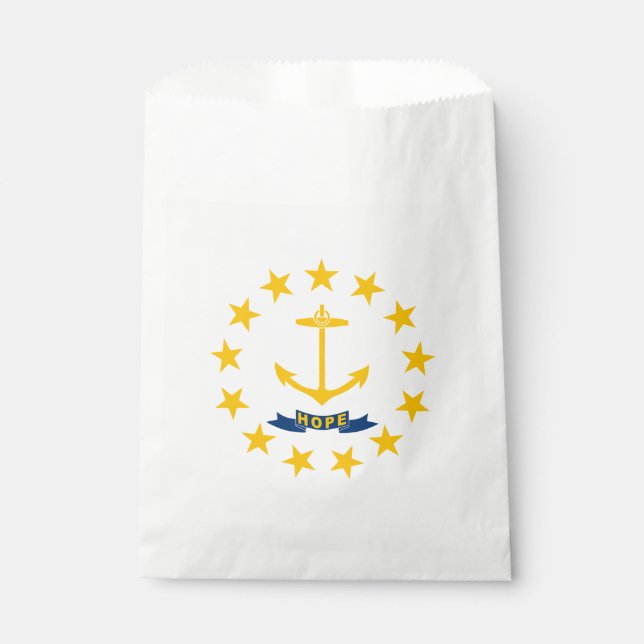 Rhode Island State Flag Favor Bag (Front)