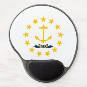 Rhode Island State Flag Gel Mouse Pad