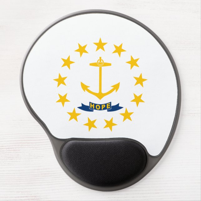 Rhode Island State Flag Gel Mouse Pad (Front)