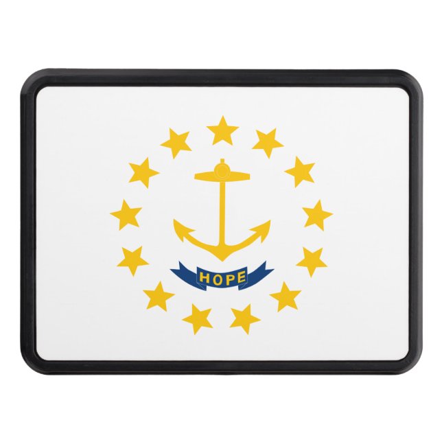 Rhode Island State Flag Hitch Cover (Front)