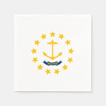 Rhode Island State Flag Napkins by electrosky at Zazzle