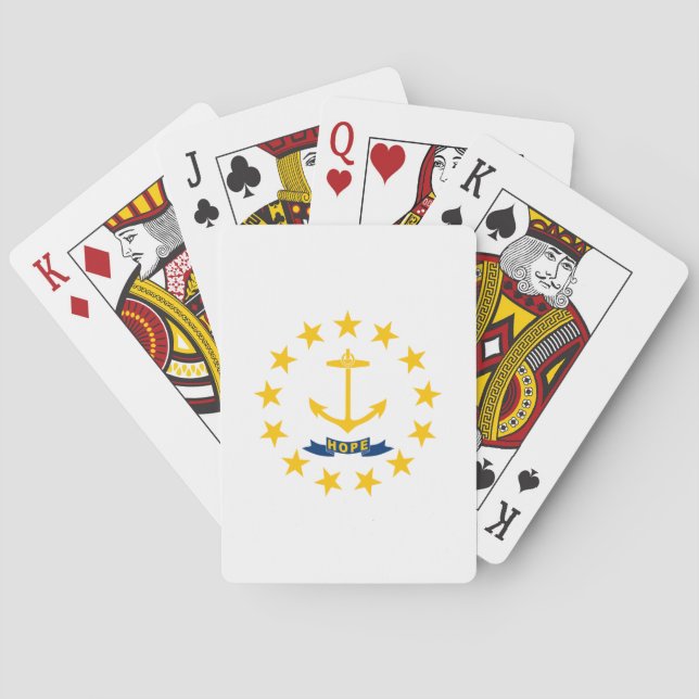 Rhode Island State Flag Poker Cards (Back)