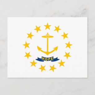 Rhode Island State Flag Postcard