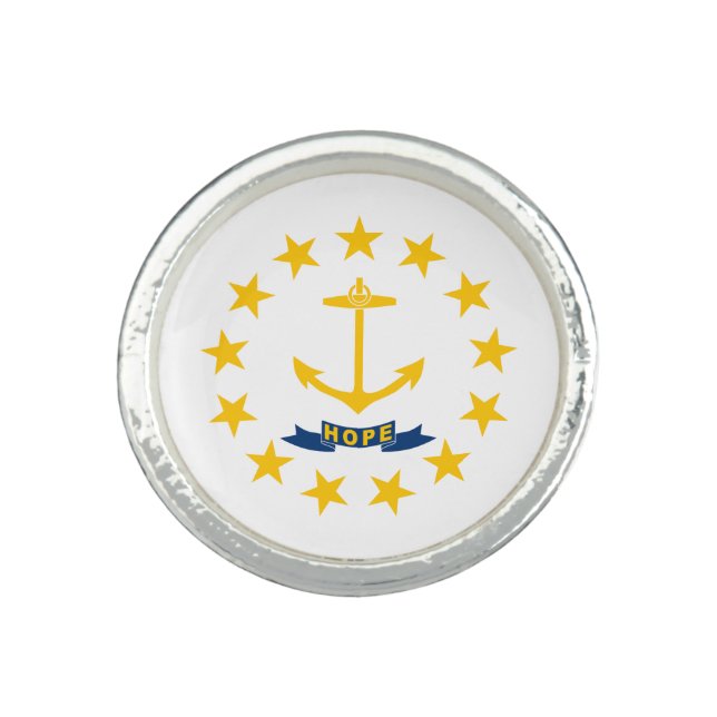 Rhode Island State Flag Ring (Front)