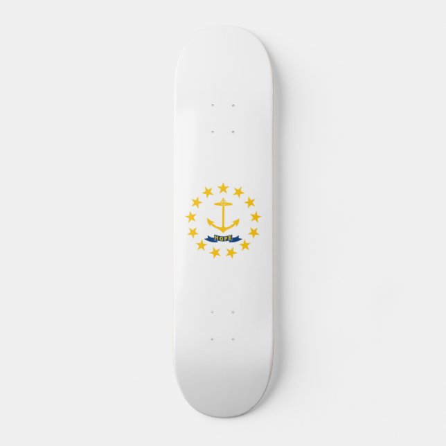 Rhode Island State Flag Skateboard (Front)
