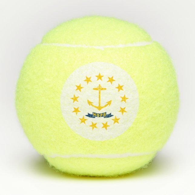 Rhode Island State Flag Tennis Balls (Front)