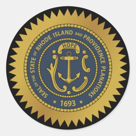 Rhode Island State Seal Sticker
