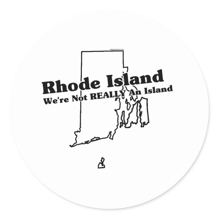 Rhode Island State Slogan Sticker