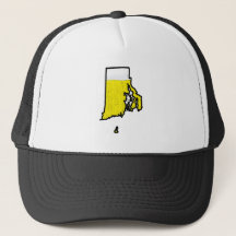 Rhode Island State Trucker Hat - Beer