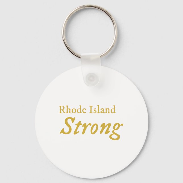Rhode Island Strong   Keychain (Front)