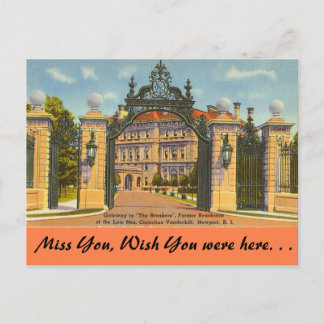 Rhode Island, The Breakers, Newport Postcard