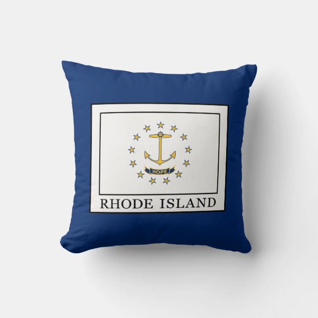 Rhode Island Throw Pillow (Front)