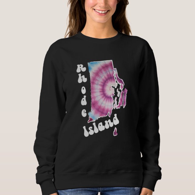 Rhode Island Tie Dye Sweatshirt (Front)