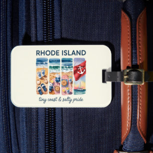 Rhode Island – Tiny Coast & Salty Pride Luggage Tag