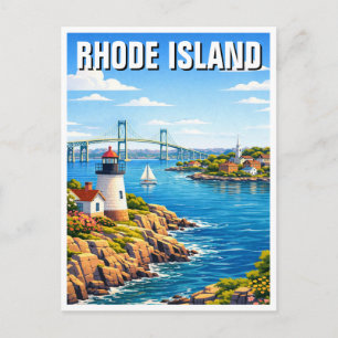 Rhode Island Travel Postcard