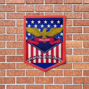 Rhode Island USA Flag