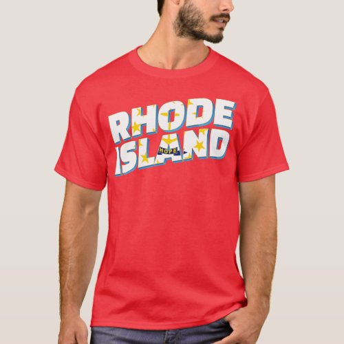 Rhode Island vintage style retro souvenir 2 T_Shirt