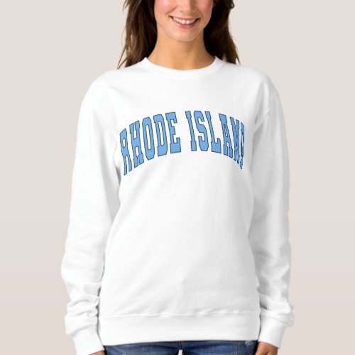 Rhode Island Vintage Varsity College Style Sweatsh Sweatshirt