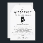 Rhode Island Wedding Welcome Tag Letter Itinerary<br><div class="desc">This modern and elegant card / gift tag is the perfect addition to your hotel welcome bags. Enter the main events and a customized note to help your guests navigate the weekend. The extra large size allows you to enter all the information you need, then just tie to the handles...</div>