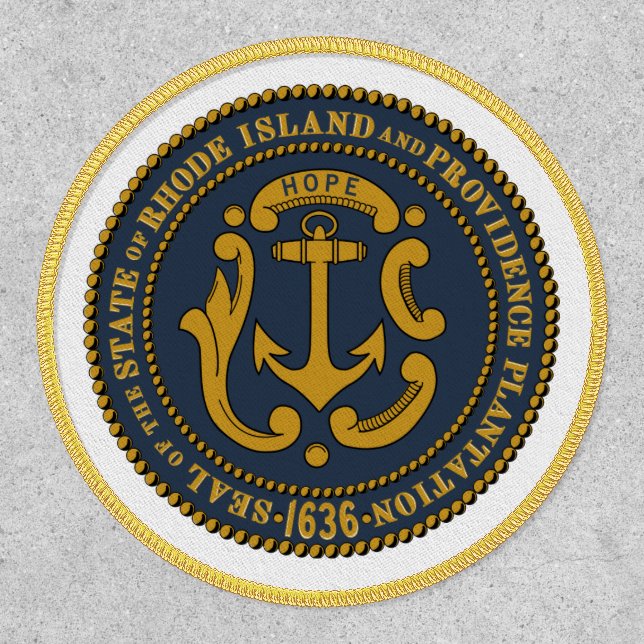 Rhode Islander Seal, Rhode Island Patch (Front)