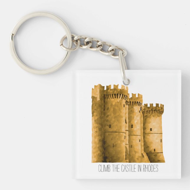 Rhodes' Castle Keychain (Front)