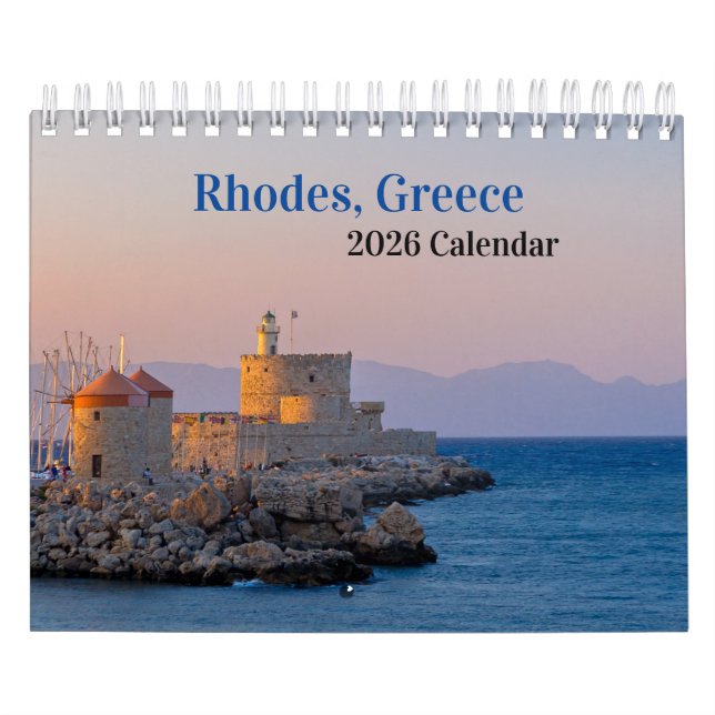 Rhodes, Greece 2026 Calendar (Cover)