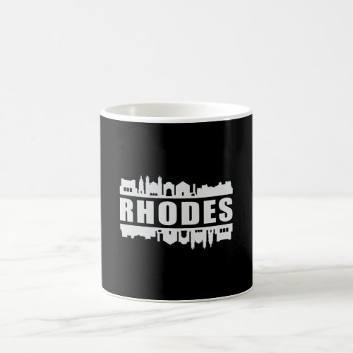 Rhodes Greece City Skyline Cityscape Funny Gift Coffee Mug