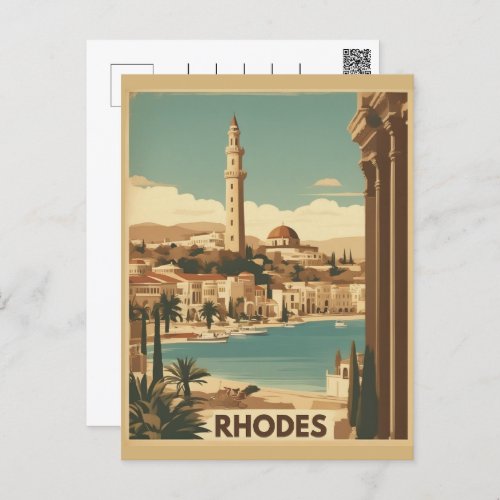 Rhodes Greece _ Rhodes Island greece trip Postcard