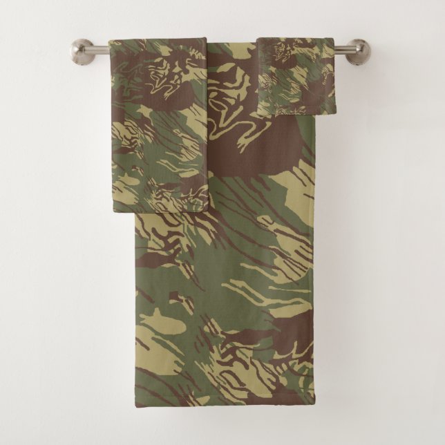 Rhodesian Brushstroke CAMO Bath Towel Set (Insitu)