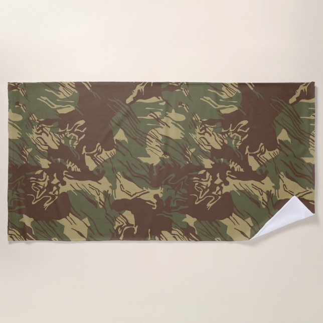 Rhodesian Brushstroke CAMO Beach Towel (Front)