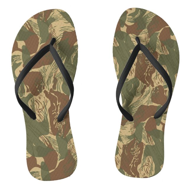 Rhodesian Brushstroke Slops (Flip Flops) Flip Flops (Footbed)