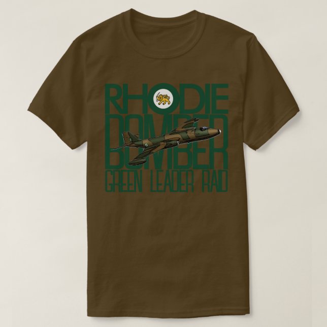 RHODESIAN CANBERRA BOMBER T-Shirt (Design Front)