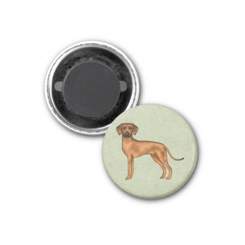 Rhodesian Ridgeback African Lion Dog Breed Green Magnet