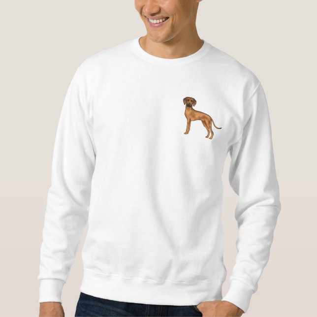 Rhodesian Ridgeback African Lion Dog Cartoon Dog Sweatshirt (Front)