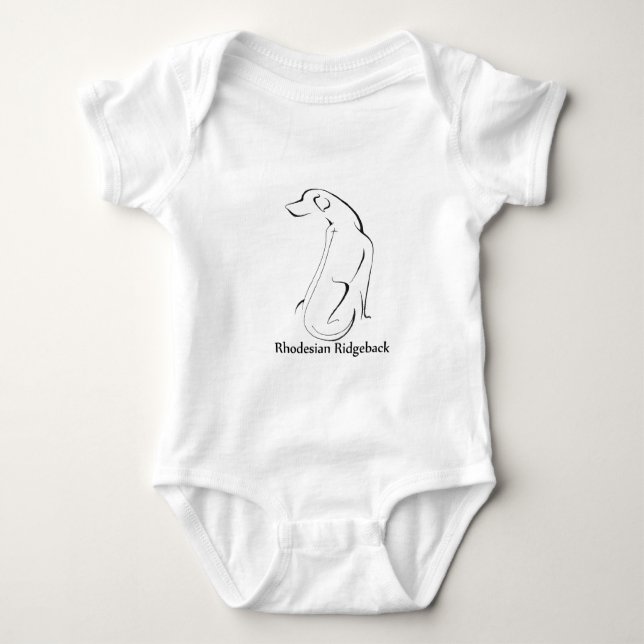 Rhodesian Ridgeback Apparel Baby Bodysuit (Front)