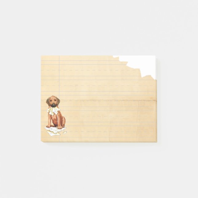 Rhodesian Ridgeback Ate My Homework Notes (Front)