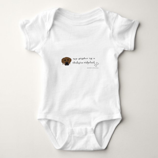 rhodesian ridgeback baby bodysuit (Front)
