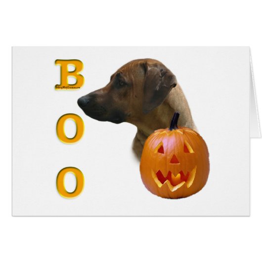 Rhodesian Ridgeback Boo Cards (Front Horizontal)