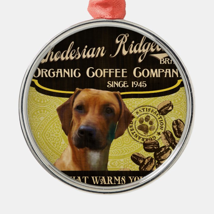 Rhodesian Ridgeback Brand – Organic Coffee Company Ornaments