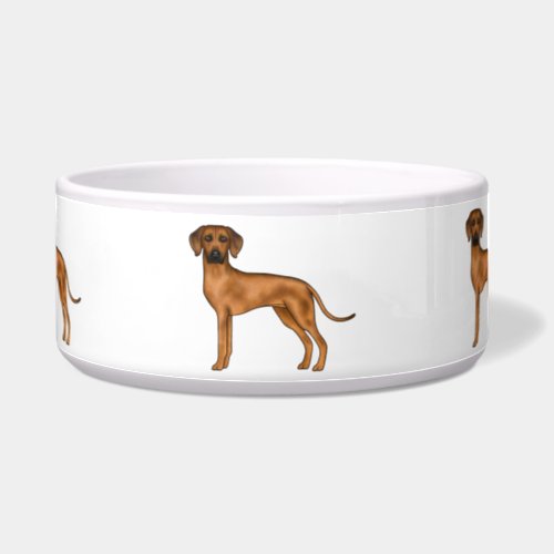 Rhodesian Ridgeback Brown African Lion Dog Design Bowl