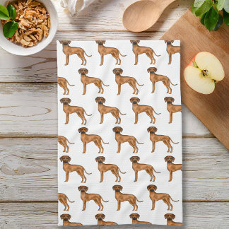 Rhodesian Ridgeback Brown African Lion Dog Pattern Kitchen Towel